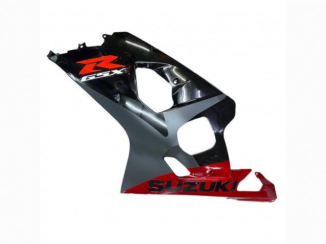 Schwarz Grau Rot 2004-2005 Suzuki GSXR 600 / GSXR 750 Motorrad Verkleidung