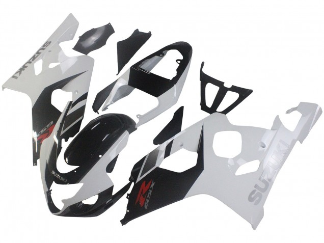 Weiß Schwarz Rot 2004-2005 Suzuki GSXR 600 / GSXR 750 Motorrad Verkleidung