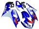Weiß Blau Rot 2004-2005 Suzuki GSXR 600 / GSXR 750 Motorrad Verkleidung