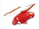 Weiß Rot Gelb Michelin Texaon Heron 7 2004-2005 Suzuki GSXR 600 / GSXR 750 Motorrad Verkleidung
