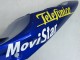 Blau Weiss Gelb Grun Telefonica Motul MoviStar 2004-2005 Suzuki GSXR 600 / GSXR 750 Motorrad Verkleidung