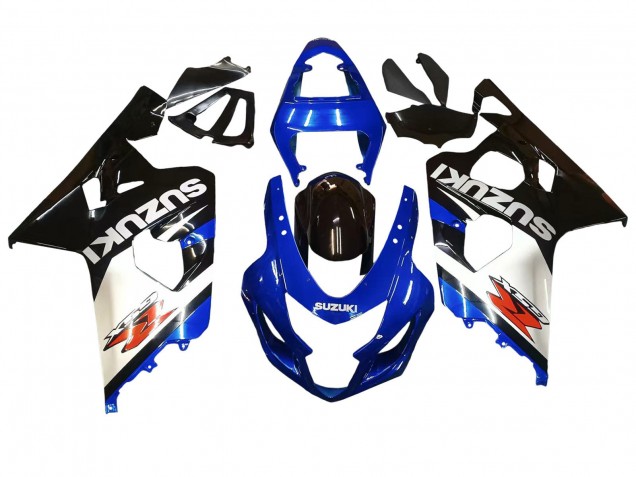 Blau Weiß Schwarz 2004-2005 Suzuki GSXR 600 / GSXR 750 Motorrad Verkleidung
