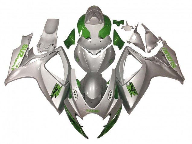 Silber Grün 2006-2007 Suzuki GSXR 600 / GSXR 750 Motorrad Verkleidung