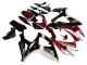 Rot Weiß Schwarz Gelb 2006-2007 Suzuki GSXR 600 / GSXR 750 Motorrad Verkleidung
