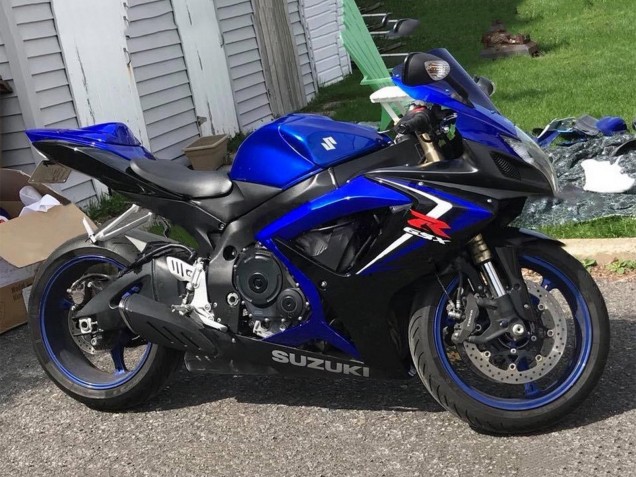 Blau Schwarz Rot 2006-2007 Suzuki GSXR 600 / GSXR 750 Motorrad Verkleidung