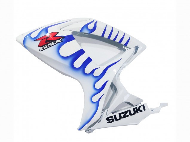 Weiß Blau Flamme 2006-2007 Suzuki GSXR 600 / GSXR 750 Motorrad Verkleidung