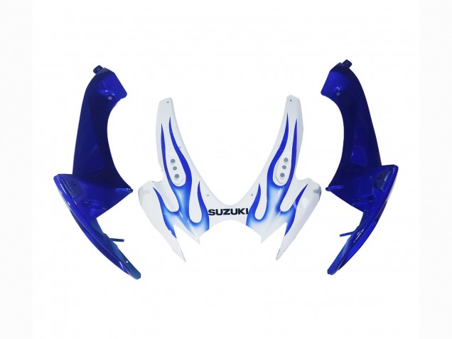 Weiß Blau Flamme 2006-2007 Suzuki GSXR 600 / GSXR 750 Motorrad Verkleidung