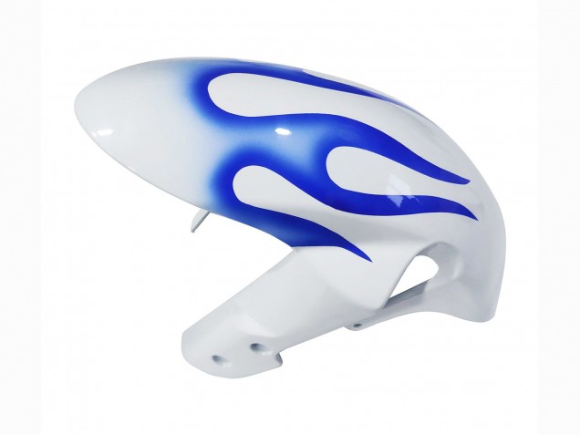 Weiß Blau Flamme 2006-2007 Suzuki GSXR 600 / GSXR 750 Motorrad Verkleidung