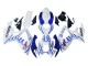 Weiß Blau Flamme 2006-2007 Suzuki GSXR 600 / GSXR 750 Motorrad Verkleidung