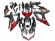 Matt Schwarz Rot 2008-2010 Suzuki GSXR 600 / GSXR 750 Motorrad Verkleidung