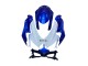 Blau Weiß Rot 2008-2010 Suzuki GSXR 600 / GSXR 750 Motorrad Verkleidung Kit