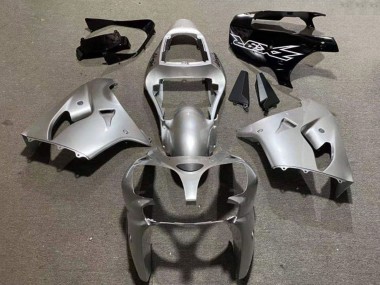 Silber Glänzendes Schwarz 2002-2003 Kawasaki ZX9R Motorrad Verkleidung