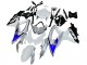 Weiß Silber Blau Schwarz 2008-2010 Suzuki GSXR 600 / GSXR 750 Motorrad Verkleidung