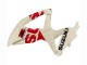 Creme Weiß Rot Schwarz 2008-2010 Suzuki GSXR 600 / GSXR 750 Motorrad Verkleidung