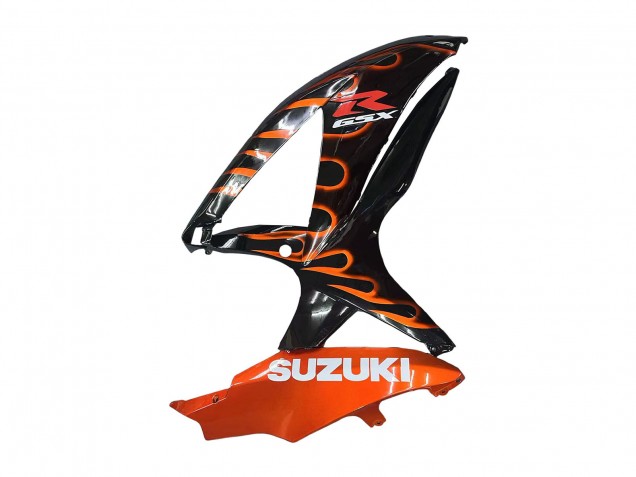 Glänzendes Schwarz Orange Flamme 2008-2010 Suzuki GSXR 600 / GSXR 750 Motorrad Verkleidung