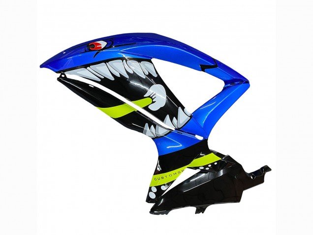 Blau Fluoreszierendes Grün Hai 2008-2010 Suzuki GSXR 600 / GSXR 750 Motorrad Verkleidung