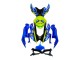 Blau Fluoreszierendes Grün Hai 2008-2010 Suzuki GSXR 600 / GSXR 750 Motorrad Verkleidung