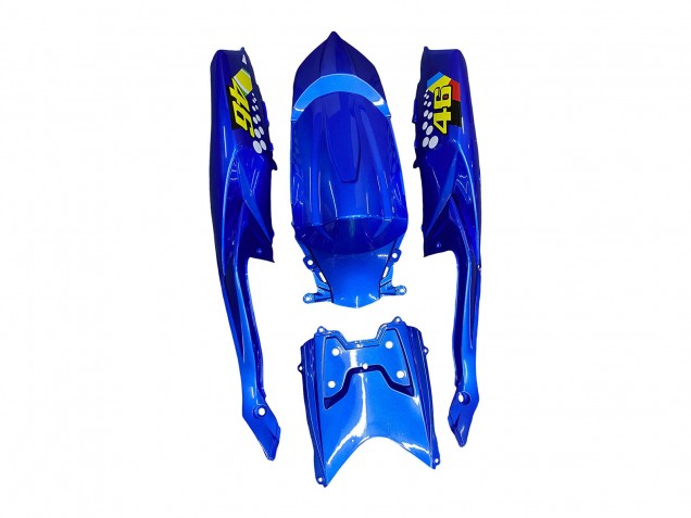 Blau Fluoreszierendes Grün Hai 2008-2010 Suzuki GSXR 600 / GSXR 750 Motorrad Verkleidung