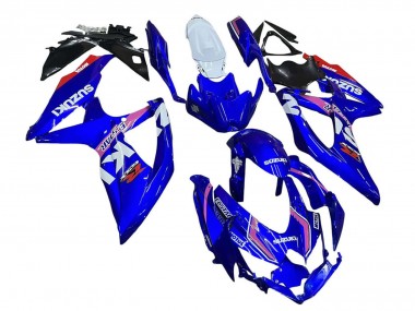 Weiß Blau Rosa Ecstar Motul 2008-2010 Suzuki GSXR 600 / GSXR 750 Motorrad Verkleidung