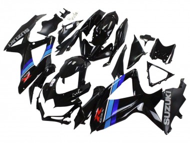 Glänzendes Schwarz Blau 2008-2010 Suzuki GSXR 600 / GSXR 750 Motorrad Verkleidung