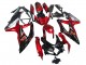 Rot Glänzendes Schwarz 2008-2010 Suzuki GSXR 600 / GSXR 750 Motorrad Verkleidung