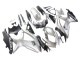 Silber Matt Schwarz 2008-2010 Suzuki GSXR 600 / GSXR 750 Motorrad Verkleidung