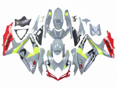 Grau Gelb Rot 2008-2010 Suzuki GSXR 600 / GSXR 750 Motorrad Verkleidung