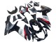 Glänzendes Schwarz Geschmiedet Carbonfaser Silber Rot 2011-2024 Suzuki GSXR 600 / GSXR 750 Motorrad Verkleidung