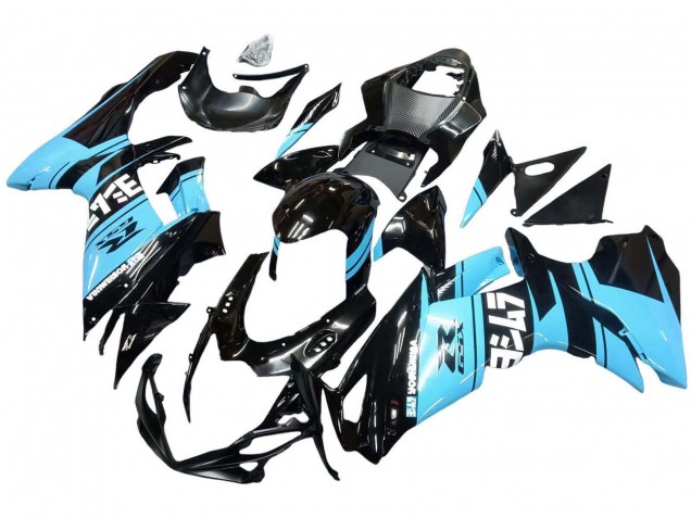 Glänzendes Schwarz Hellblau 2011-2024 Suzuki GSXR 600 / GSXR 750 Motorrad Verkleidung