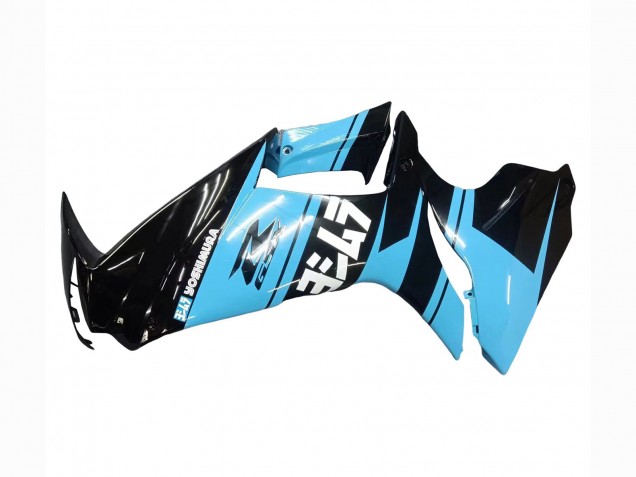 Glänzendes Schwarz Hellblau 2011-2024 Suzuki GSXR 600 / GSXR 750 Motorrad Verkleidung