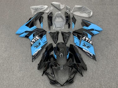 Glänzendes Schwarz Hellblau 2011-2024 Suzuki GSXR 600 / GSXR 750 Motorrad Verkleidung