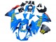 Blau Gold Rot Schwarz Rizla 2011-2024 Suzuki GSXR 600 / GSXR 750 Motorrad Verkleidung
