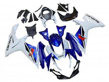 Weiß Blau Rot 2011-2024 Suzuki GSXR 600 / GSXR 750 Motorrad Verkleidung