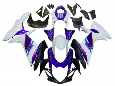 Blau Lila Weiß 2011-2024 Suzuki GSXR 600 / GSXR 750 Motorrad Verkleidung