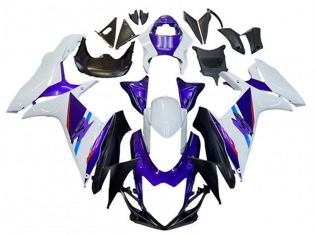 Blau Lila Weiß 2011-2024 Suzuki GSXR 600 / GSXR 750 Motorrad Verkleidung