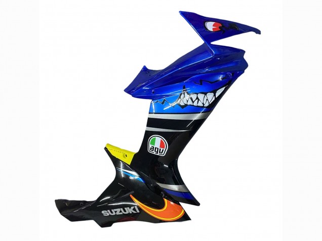 Blau Gelb 2011-2024 Suzuki GSXR 600 / GSXR 750 Motorrad Verkleidung