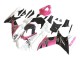 Weiß Rosa Schwarz Corona 2011-2024 Suzuki GSXR 600 / GSXR 750 Motorrad Verkleidung