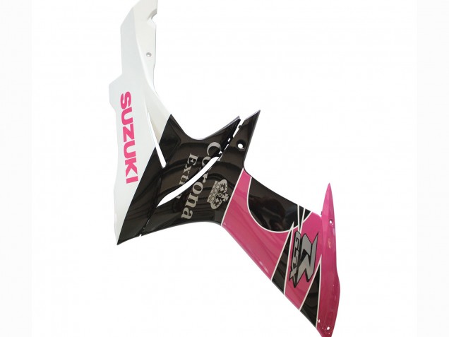 Weiß Rosa Schwarz Corona 2011-2024 Suzuki GSXR 600 / GSXR 750 Motorrad Verkleidung