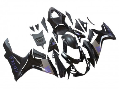 Matt Schwarz Grau Lila 2011-2024 Suzuki GSXR 600 / GSXR 750 Motorrad Verkleidung
