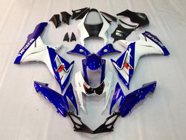 Blau Weiß 2011-2024 Suzuki GSXR 600 / GSXR 750 Motorrad Verkleidung