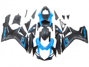 Blau Matt Schwarz 2011-2024 Suzuki GSXR 600 / GSXR 750 Motorrad Verkleidung