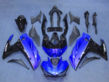 Blau Glänzendes Schwarz 2015-2018 Yamaha YZF R3/R25 Motorrad Verkleidung Kit