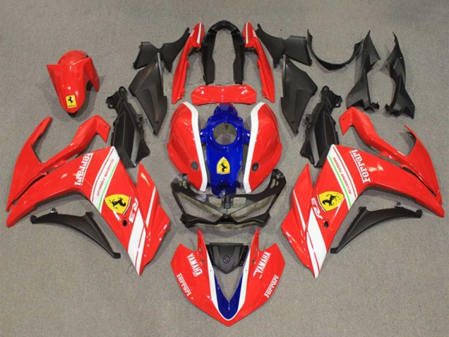 Rot Weiß Blau 2015-2018 Yamaha YZF R3/R25 Motorrad Verkleidung