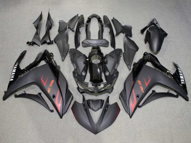 Glänzendes Schwarz Matt Schwarz Rot 2015-2018 Yamaha YZF R3/R25 Motorrad Verkleidung