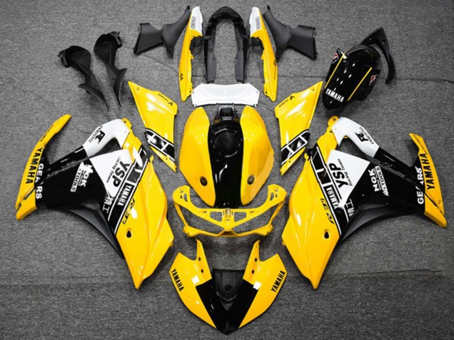 Gelb Weiß Schwarz 2015-2018 Yamaha YZF R3/R25 Motorrad Verkleidung