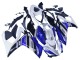 Weiß Blau Schwarz Yamalube 2015-2018 Yamaha YZF R3/R25 Motorrad Verkleidung