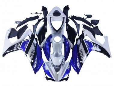 Weiß Blau Schwarz Yamalube 2015-2018 Yamaha YZF R3/R25 Motorrad Verkleidung