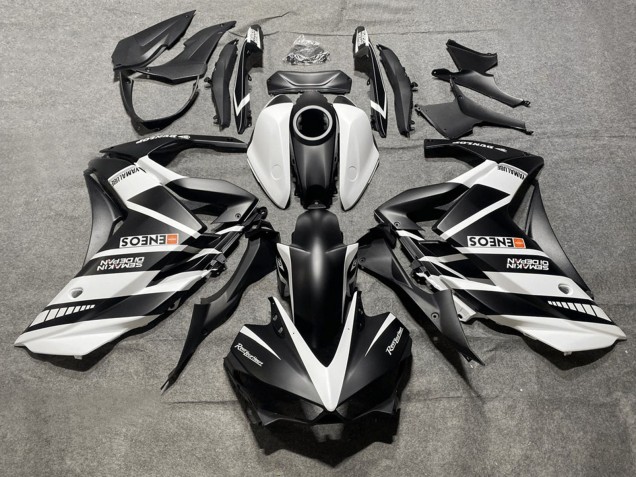 Weiß Schwarz Yamalube ENEOS 2015-2018 Yamaha YZF R3/R25 Motorrad Verkleidung