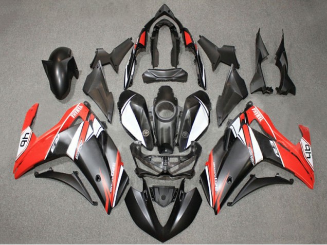 Weiß Rot Matt Schwarz 46 2015-2018 Yamaha YZF R3/R25 Motorrad Verkleidung