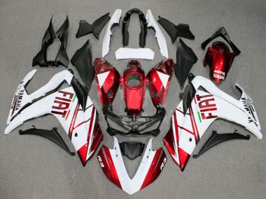 Weiß Rot Fiat Motul 2015-2018 Yamaha YZF R3/R25 Motorrad Verkleidung